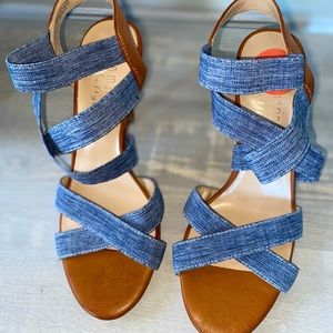 Denim Material Heel